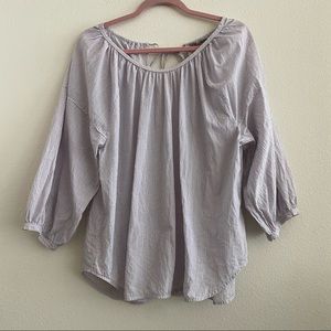 EVERLANE Striped Blouse Size 10